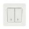 Выключатель Nilson Selene белый 2кл проходной ( 23111009 )