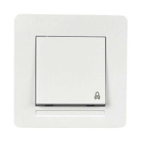 Выключатель Nilson Selene белый кнопка "ЗВОНОК" ( 23111012 )