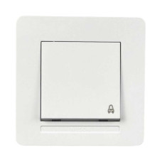 Выключатель Nilson Selene белый кнопка "ЗВОНОК" ( 23111012 )