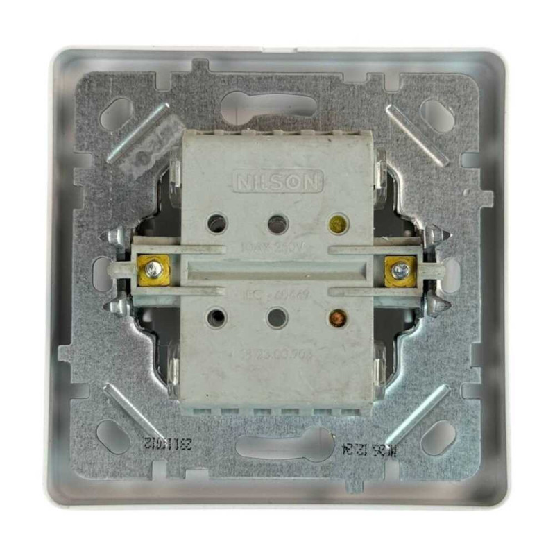 Выключатель Nilson Selene белый кнопка "ЗВОНОК" ( 23111012 )