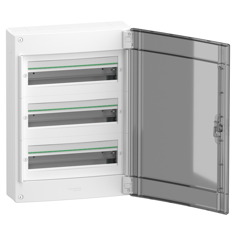 Щит распределительный навесной 3 ряда 54 модуля дымчатая дверь PrismaSeT XS Schneider Electric LVSXR318