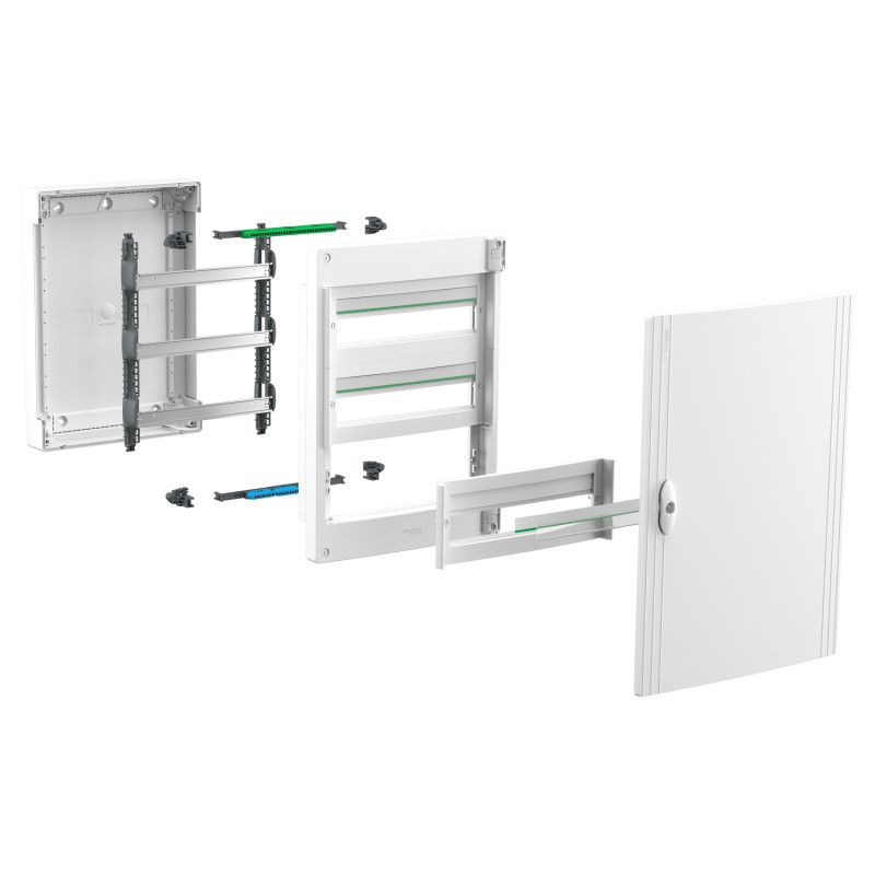 Щит распределительный навесной 4 ряда 72 модуля дымчатая дверь PrismaSeT XS Schneider Electric LVSXR418