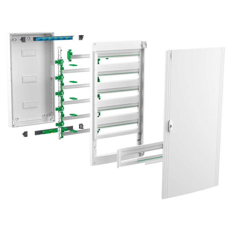 Щит распределительный навесной 6 рядов 144 модуля прозрачная дверь PrismaSeT XS Schneider Electric LVSXR624