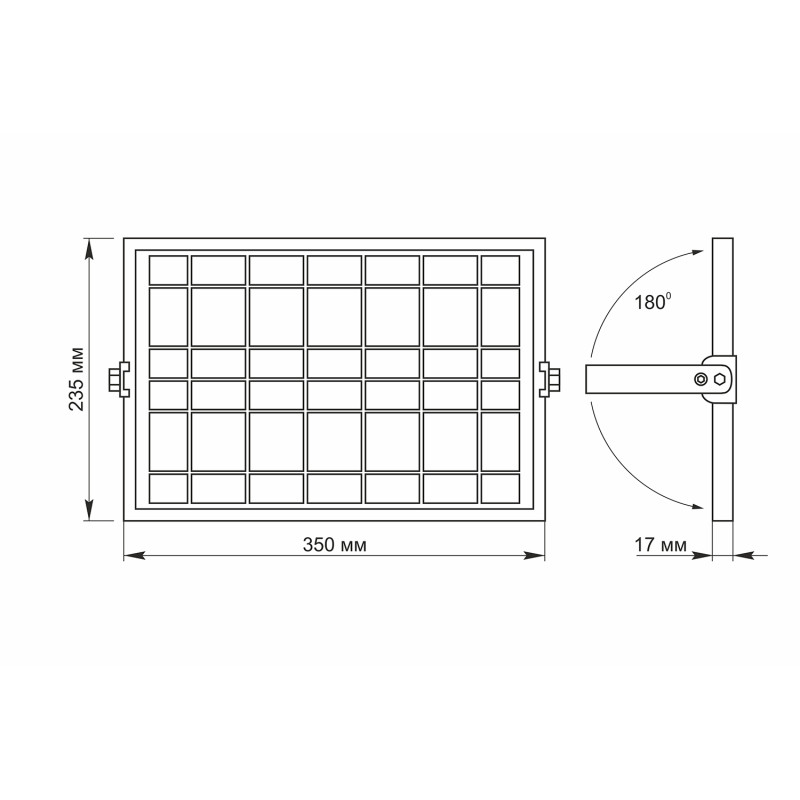 Светодиодный прожектор автономный VIDEX 50W 5000K 3.2V (VL-FSO2-505)