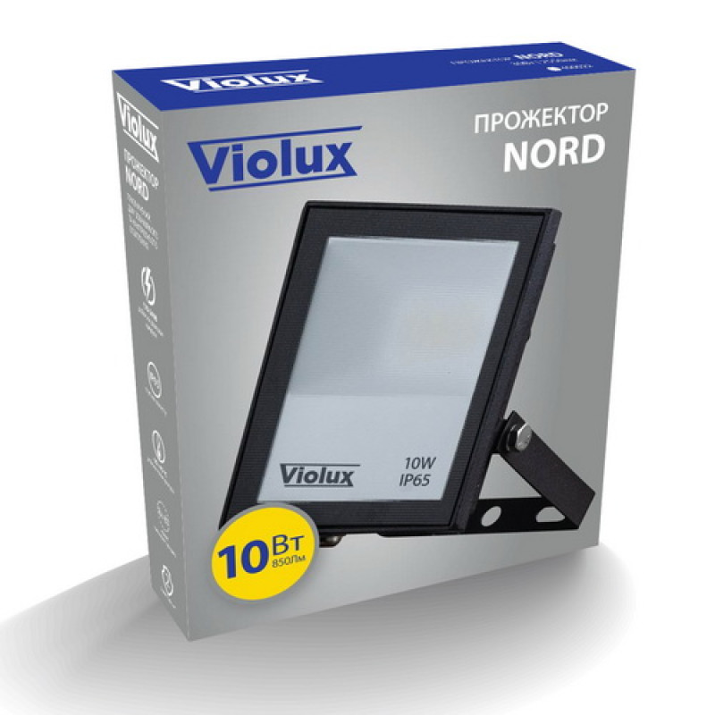 Світлодіодний прожектор VIOLUX NORD 10W SMD 850 lm 6000 k IP65 400002