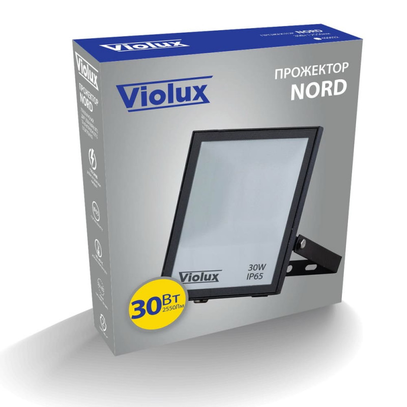 Светодиодный прожектор VIOLUX NORD 30W SMD 2550 lm 6000 k IP65 400022