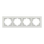 Рамка четвірна ELBI VEGA білий матовий (510-016200-228)