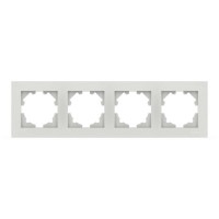 Рамка четверная ELBI VEGA белый матовый (510-016200-228)