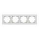 Рамка четвірна ELBI VEGA білий матовий (510-016200-228)