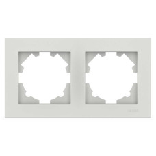Рамка двойная ELBI VEGA белый матовый (510-016200-226)