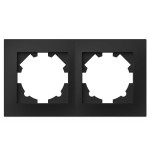 Рамка двійна ELBI VEGA матовий чорний (510-014800-226)