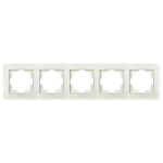 Рамка п'ятірна ELBI VEGA білий (510-010200-250)
