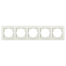Рамка пятерная ELBI VEGA белый (510-010200-250)