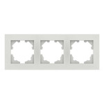 Рамка трійна ELBI VEGA білий матовий (510-016200-227)