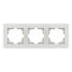 Рамка трійна ELBI VEGA білий матовий (510-016200-227)