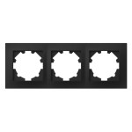 Рамка трійна ELBI VEGA матовий чорний (510-014800-227)