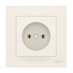 Розетка одинарна без заземлення ELBI VEGA білий (510-010200-215)