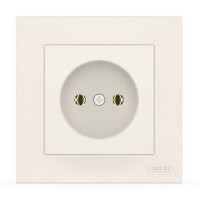 Розетка одинарная без заземления ELBI VEGA белый (510-010200-215)