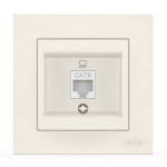 Розетка одинарная компьютерная ELBI VEGA белый (510-010200-247)
