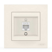 Розетка одинарна комп'ютерна ELBI VEGA білий (510-010200-247)