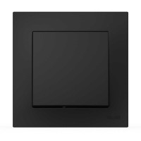 Выключатель одноклавишный ELBI VEGA черный матовый (510-014800-200)