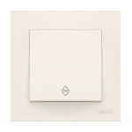 Выключатель одноклавишный проходной ELBI VEGA белый (510-010200-209)