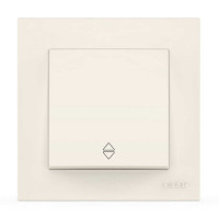 Вимикач одноклавішний прохідний ELBI VEGA білий (510-010200-209)