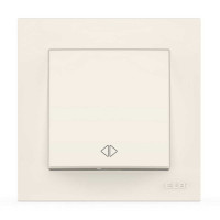 Выключатель одноклавишный промежуточный ELBI VEGA белый (510-010200-214)