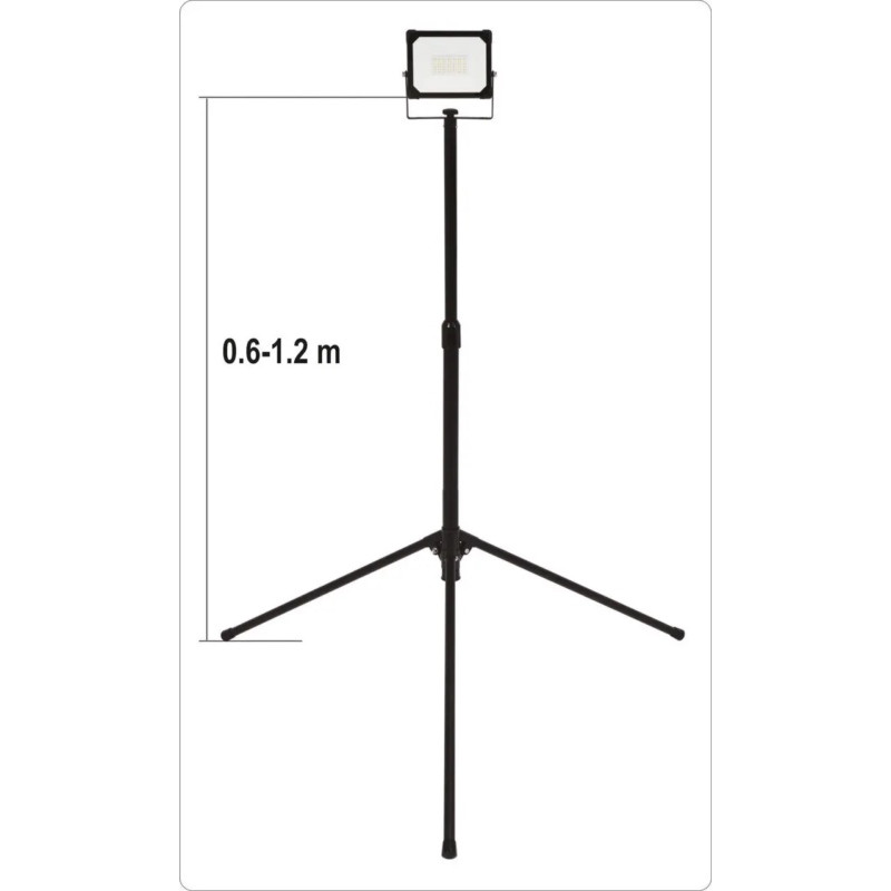 Прожектор з SMD-діодним випромін YATO: 30 Вт, 230 В,2850 Lm, на штативі h=0.6-1.22 м, кабель- 2м [6] YT-818161
