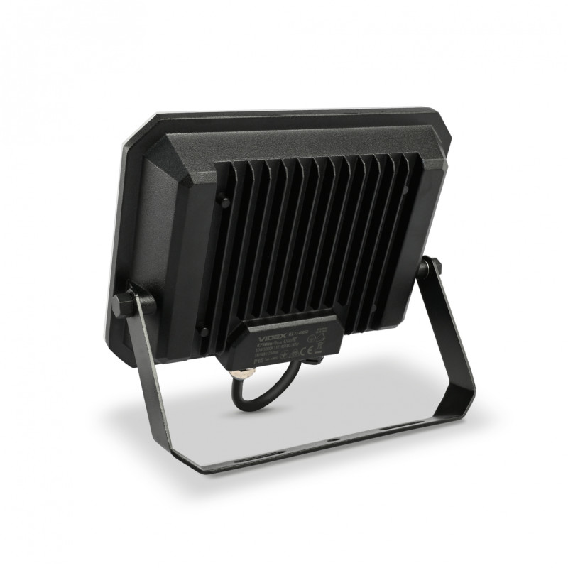 Світлодіодний прожектор VIDEX 50W 5000K 220V Black (VLE-F3-0505)