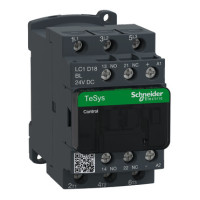 Контактор 3Р 18A НО+НЗ 24В 2.4ВТ розшир Schneider Electric LC1D18BL
