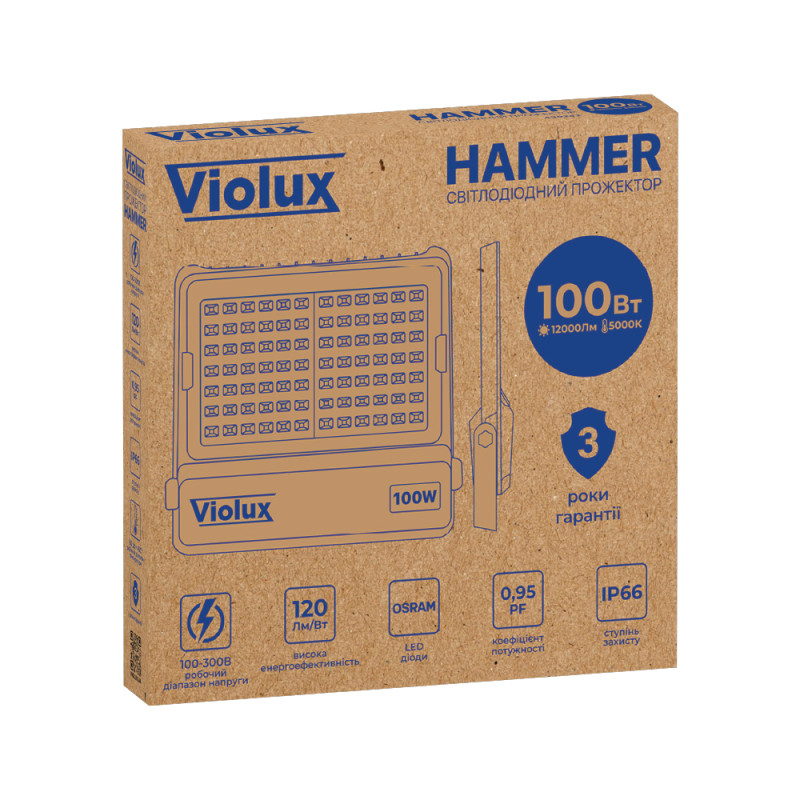 Прожектор LED Violux HAMMER 100W 5000K 12000lm IP66 ( 430242 )