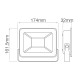 Прожектор светодиодный 50W GREEN 4000Lm 220-240V IP65 черный PARS-50 (068-008-0050-020) Horoz