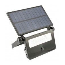 Прожектор светодиодный LUMOS датчик движения солнечная панель 10W 850lm 6400K IP65 GTV LD-LUMOS10W-64