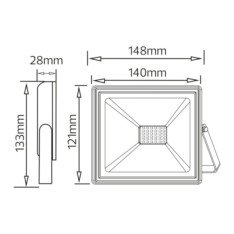 Прожектор світлодіодний Remix-30 30W RGB+білий Horoz Electric (068-020-0030-010)
