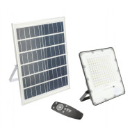 Прожектор светодиодный BRAVOS солнечная панель 200W 2000lm 6400K IP65 пульт GTV LD-BRAVOS200W-64