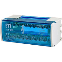 Распределительный блок EDB-211 (2p, L+PE/N) 125A 11 выходов ETI (001102301)
