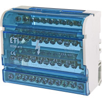 Блок розподільчий EDB-411 (4p, 3L+PE/N) 125A 11 виходів ETI (001102304)
