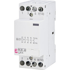 Контактор модульный RA 25-40 25A 230V AC 4NO, ETI 2464094