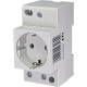 Розетка на DIN-рейку t-2P+Z Schuko ETI (002414020)
