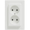 Розетка двойная б/з SCHNEIDER Asfora белая EPH9700121