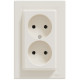 Розетка двомісна б/з SCHNEIDER Asfora крем EPH9700123