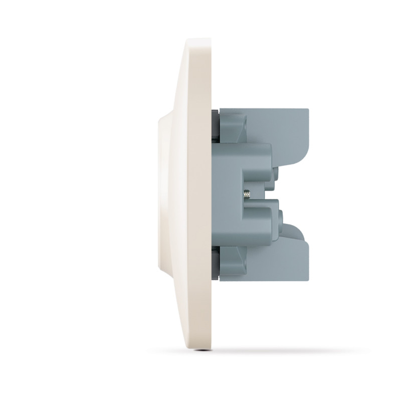 Розетка двомісна б/з VIDEX Binera крем (VF-BNSK2-CR)