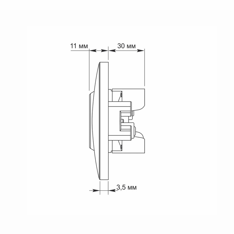 Розетка двомісна б/з VIDEX Binera срібний шовк (VF-BNSK2-SS)