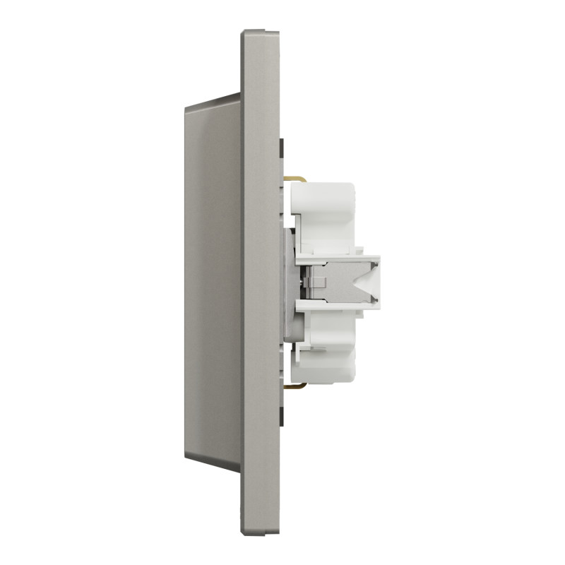 Розетка двойная с/з SCHNEIDER Asfora бронза