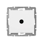 Розетка концевая телевизионная LEZARD Rain белая 703-0288-130