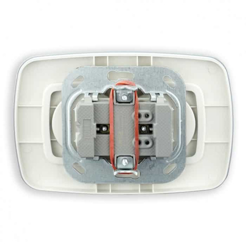 Розетка вбудована 2-а 16А 250V срібна ELA (112-007-0007-020) Horoz Electric