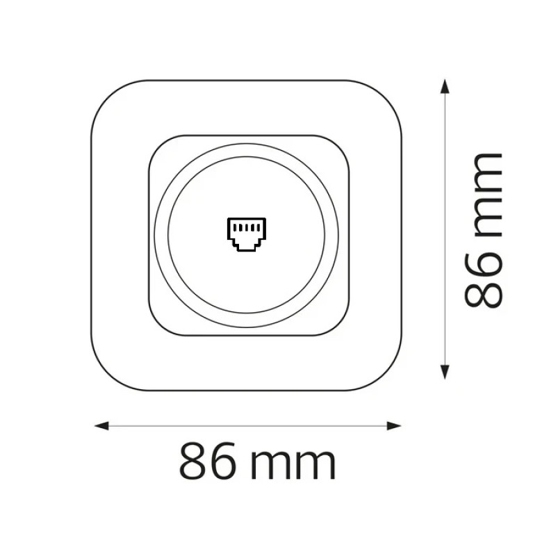 Розетка встроенная ТФ золотая+черная ELA (112-007-0010-040) Horoz Electric
