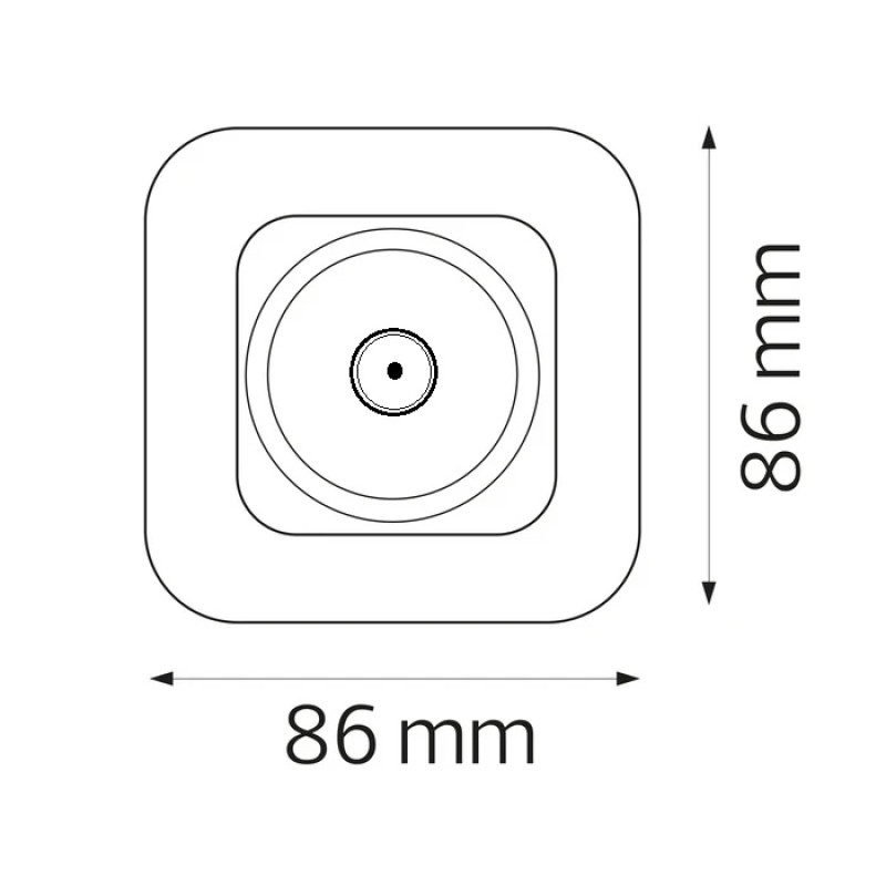 Розетка вбудована ТВ біла ELA (112-007-0009-010) Horoz Electric