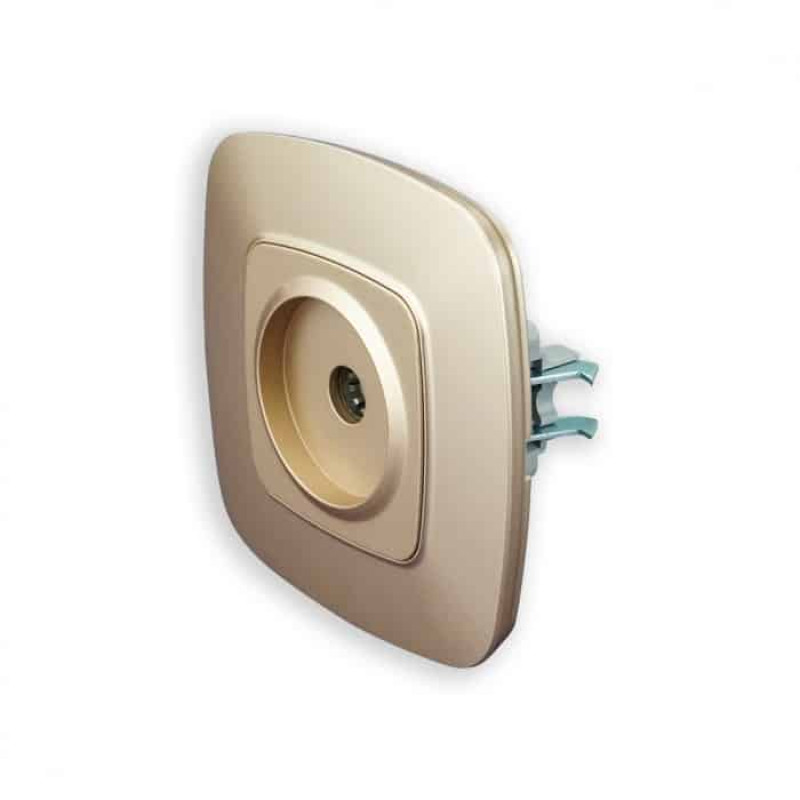 Розетка встроенная ТВ золотая ELA (112-007-0009-030) Horoz Electric